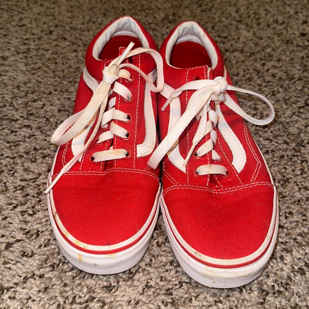 Red vans size 6.5